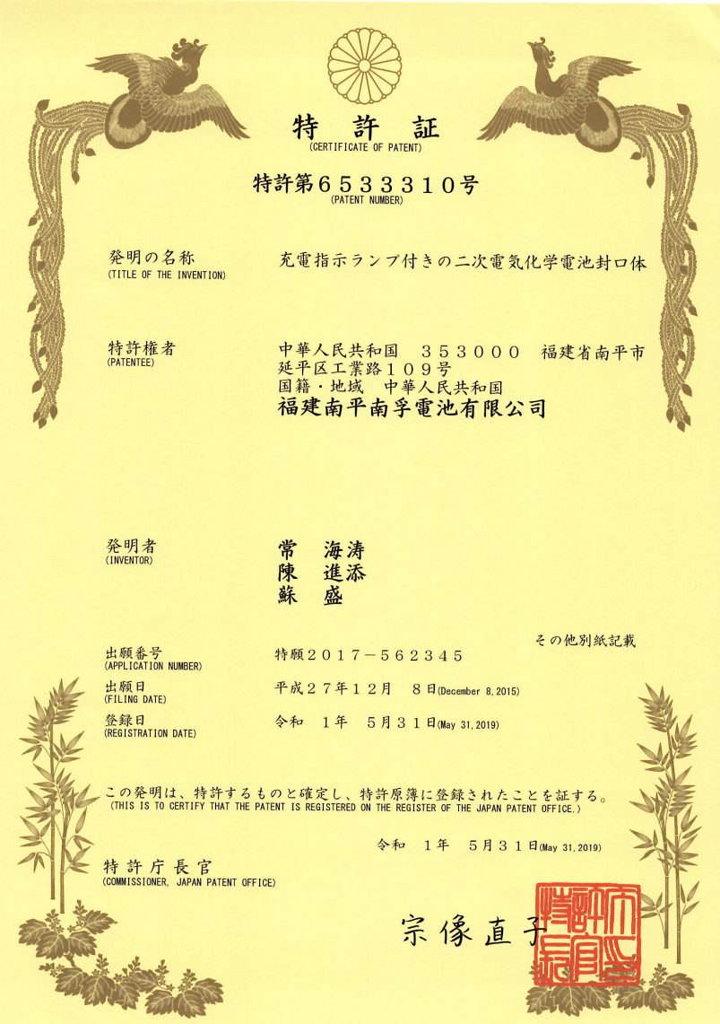 JAPAN Patent 6533310